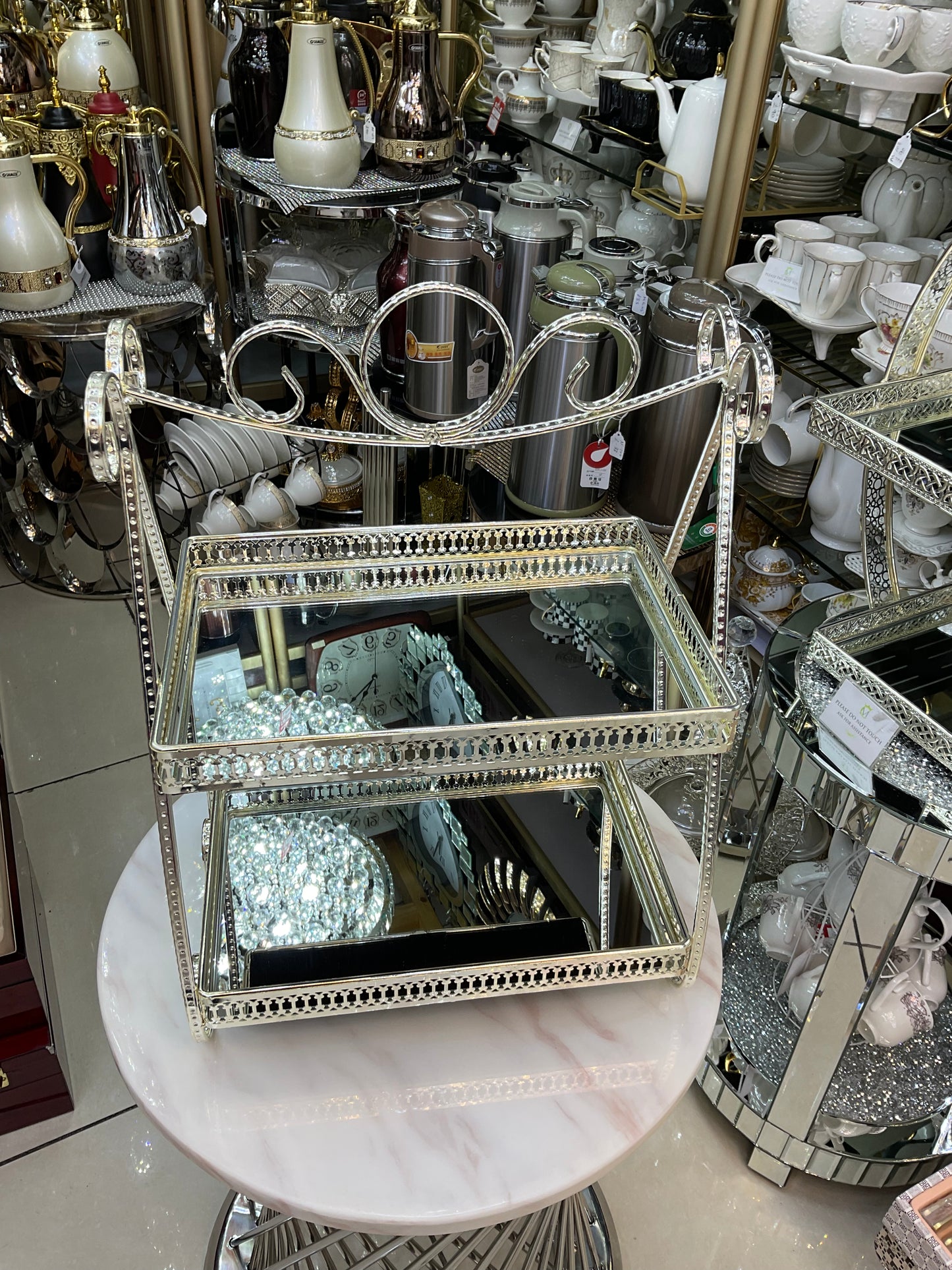 Two tier tray/ cup cake holder