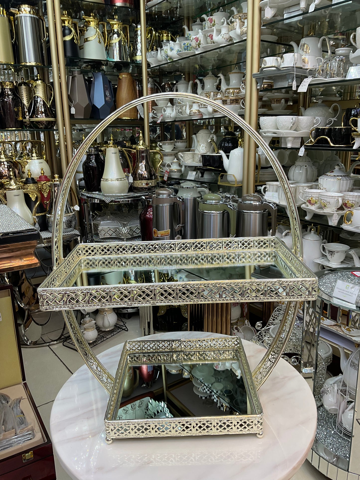 Two tier tray/ cup cake holder