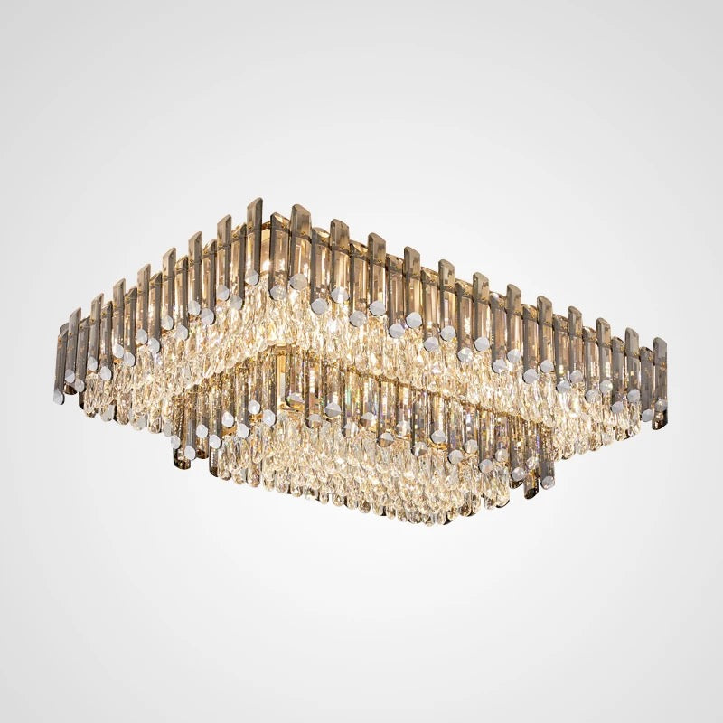 Flush mount chandelier