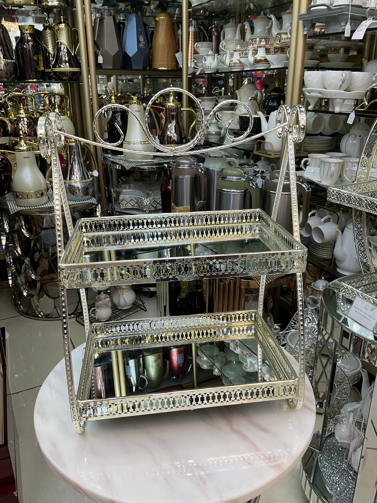 Two tier tray/ cup cake holder