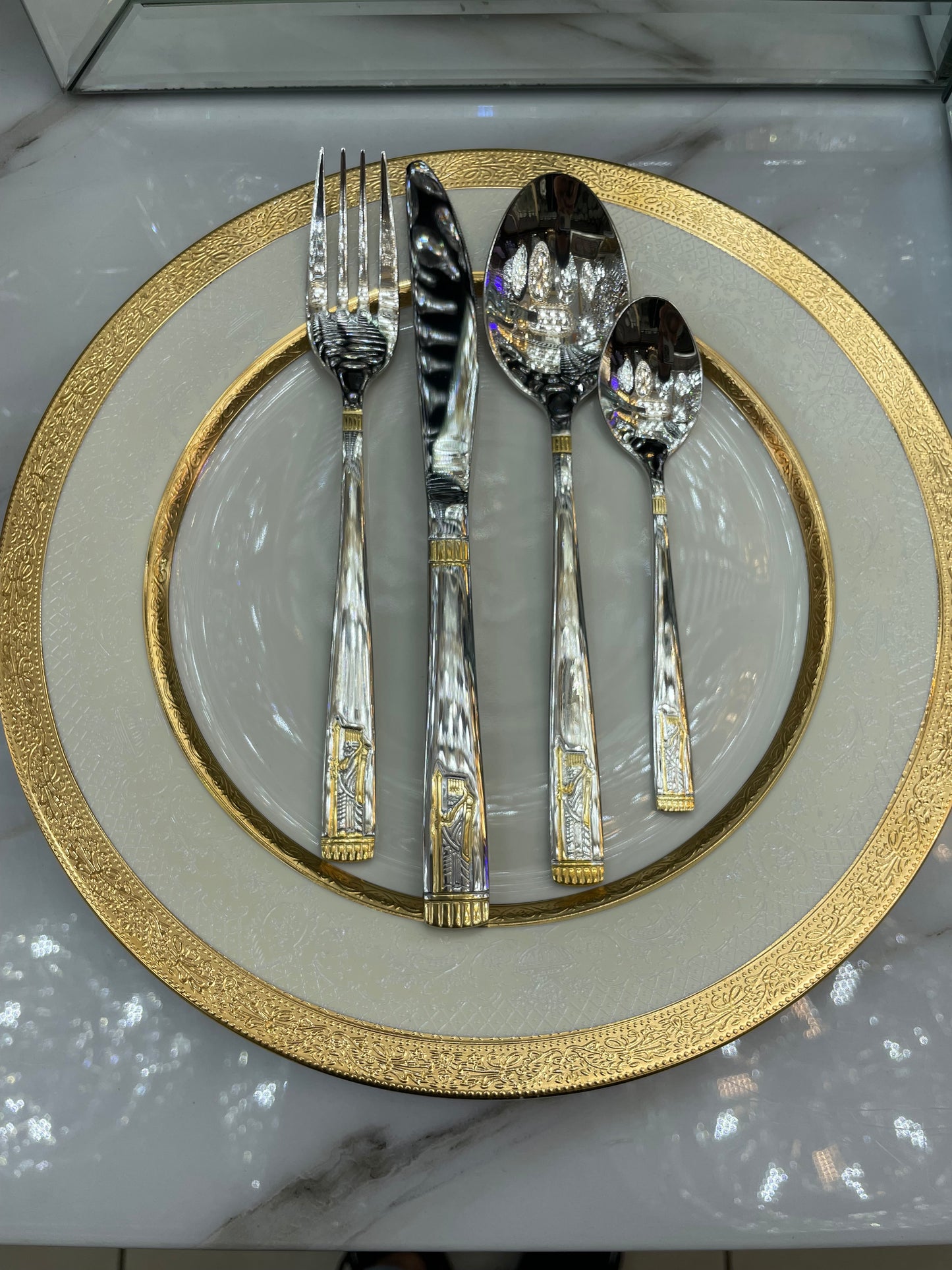 Cutlery set, 84 peices