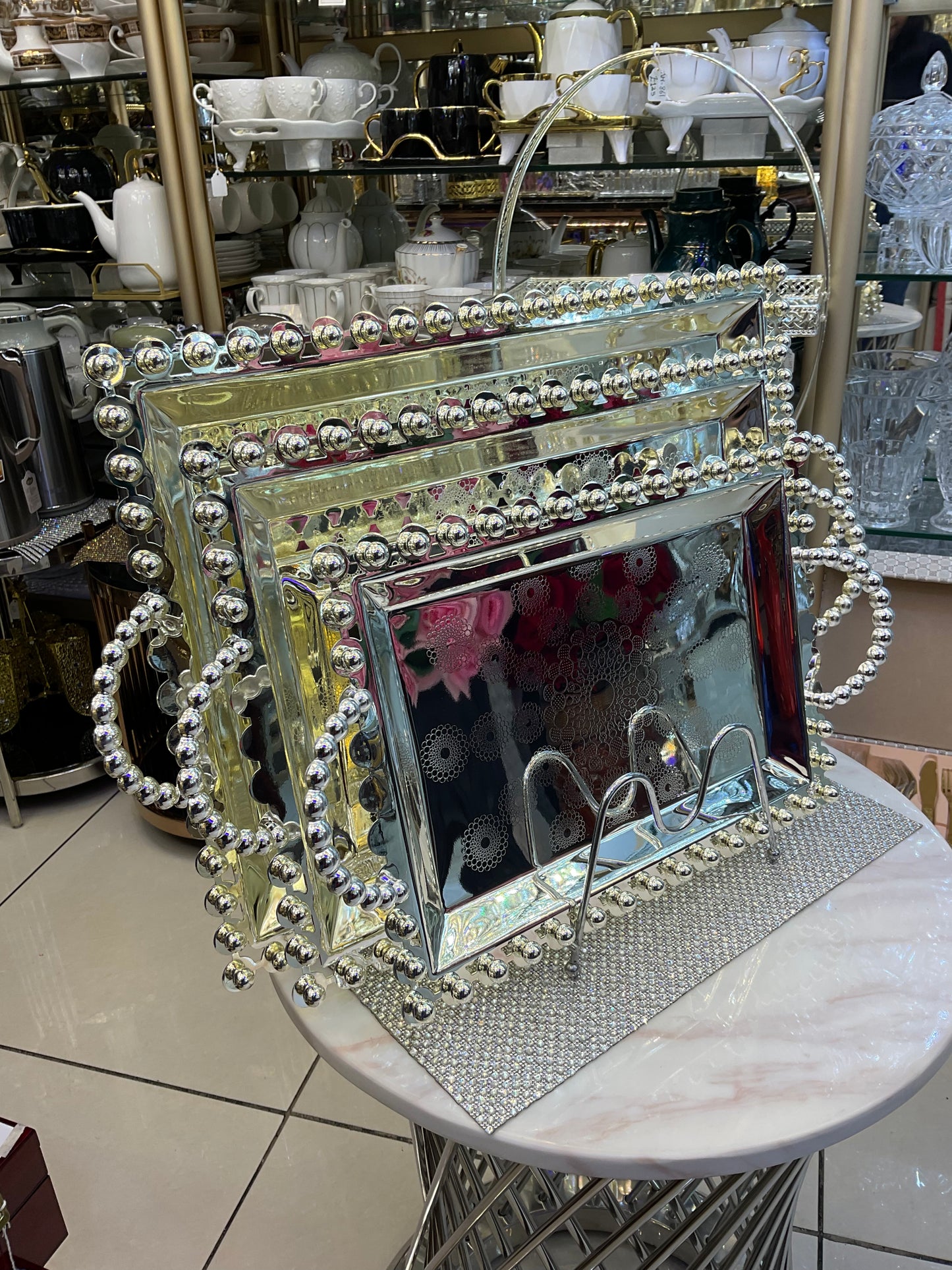 Rectangular tray, set of 3