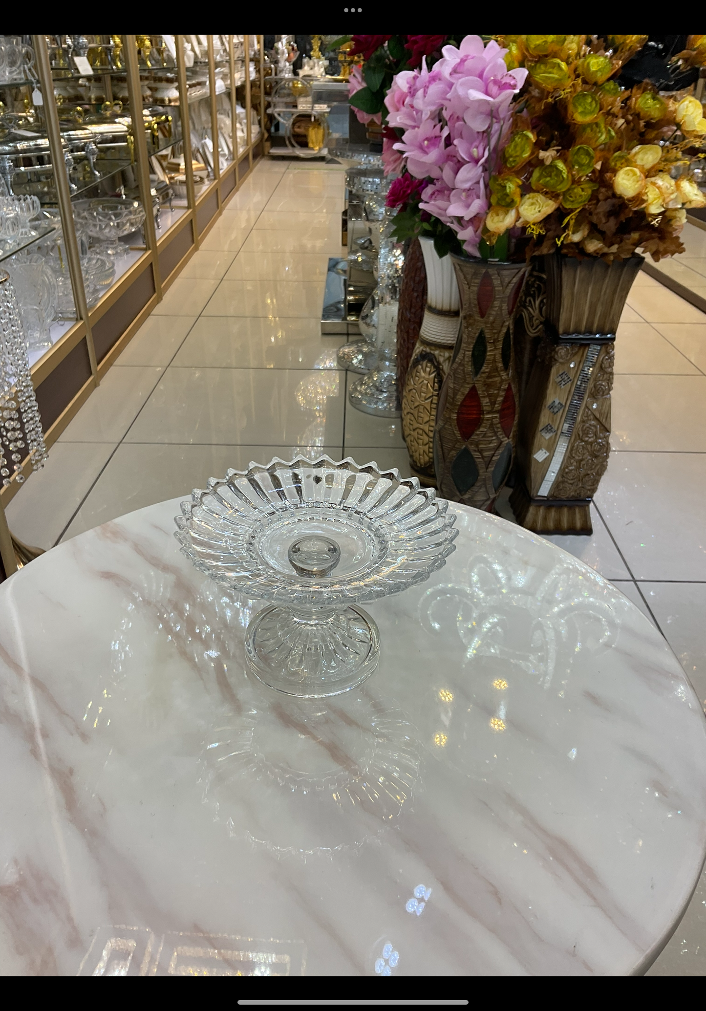Vintage glass Sweetie cake stand