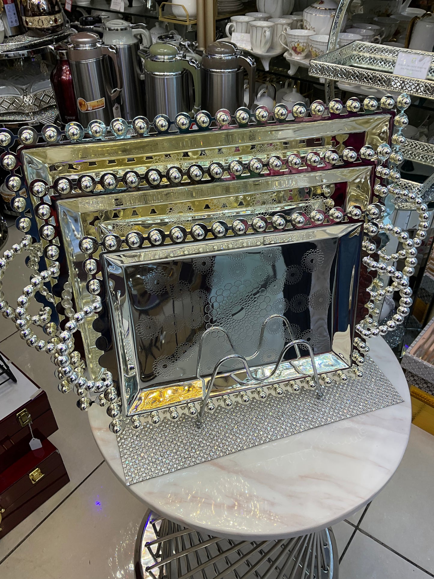 Rectangular tray, set of 3