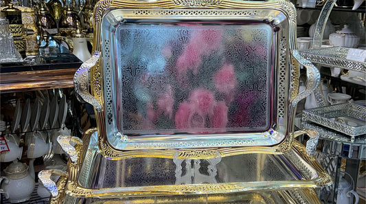 Rectangular tray, set of 3