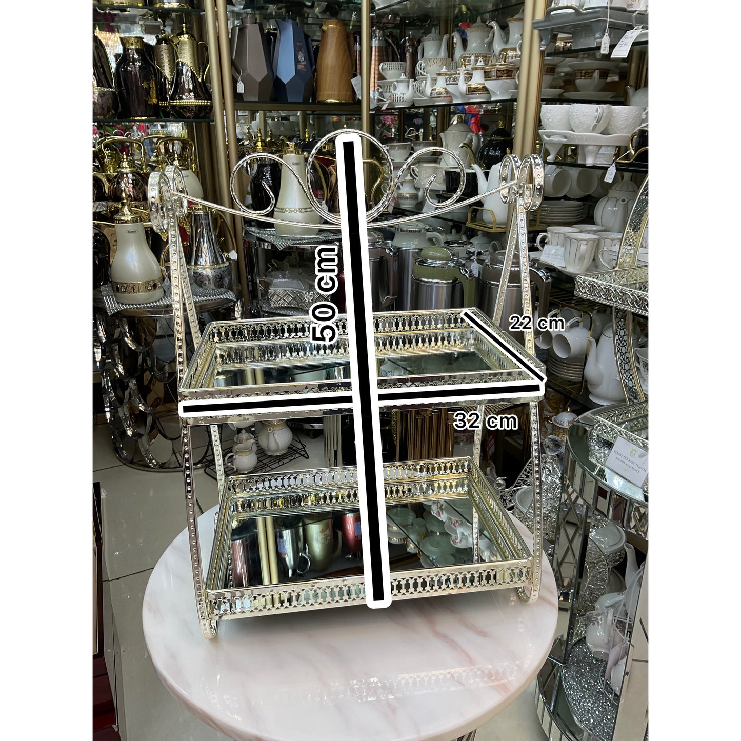 Two tier tray/ cup cake holder