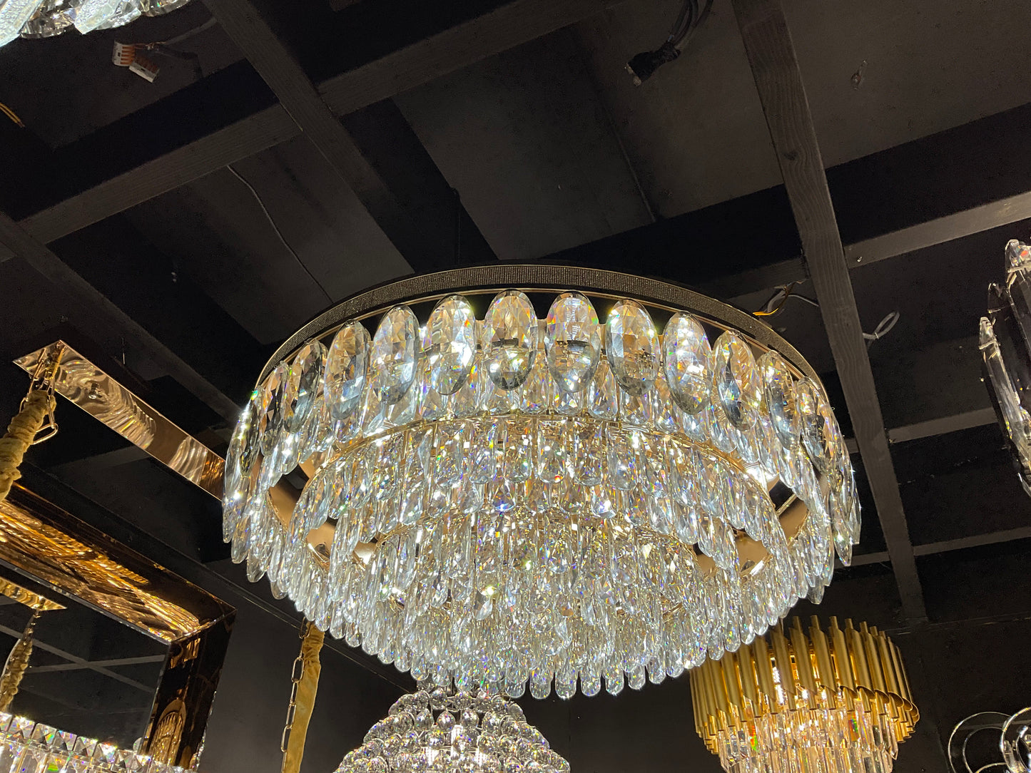 Flush mount chandelier (800D)