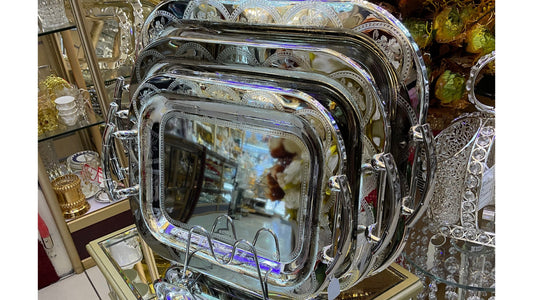 Rectangular tray, set of 3