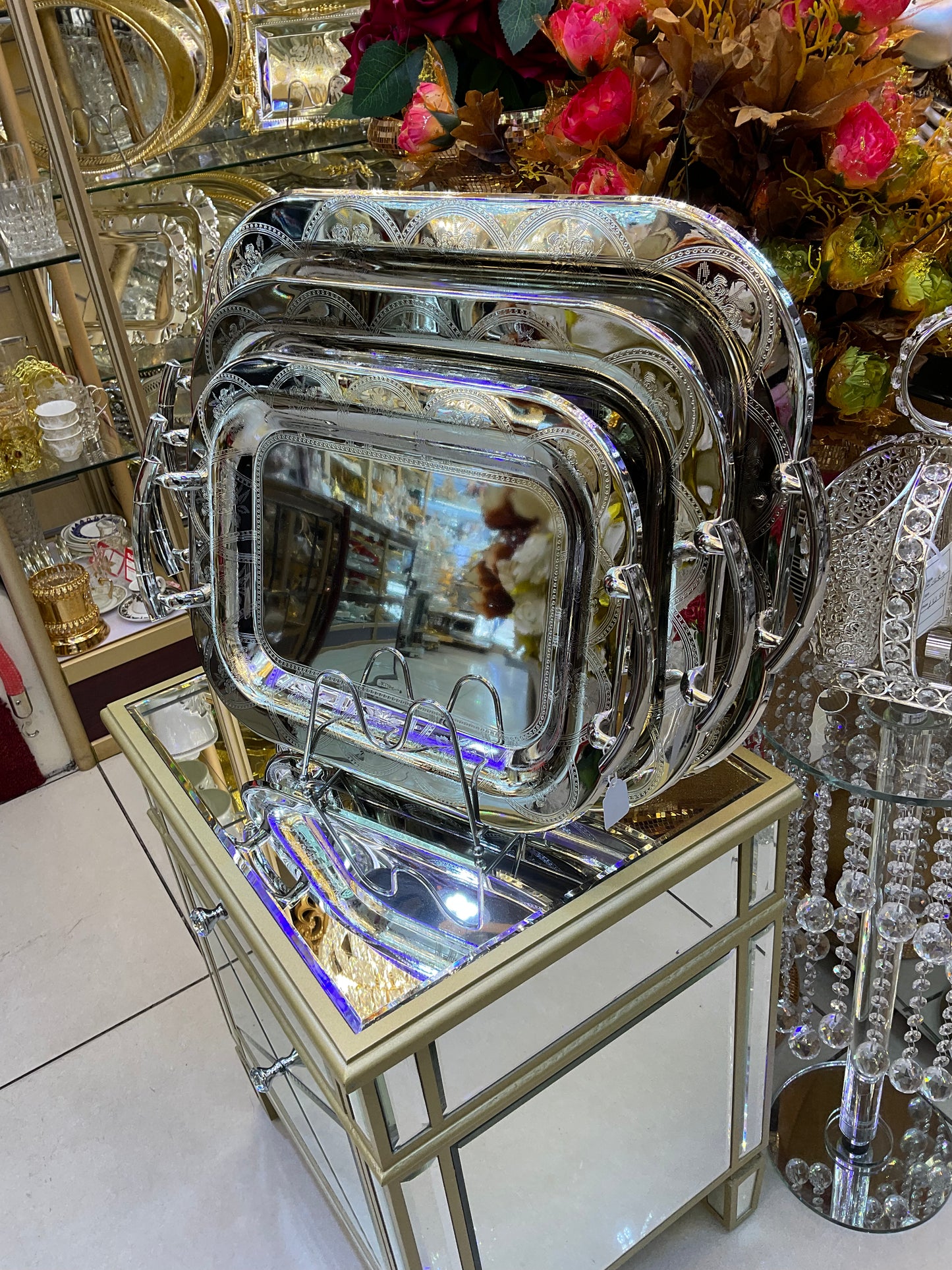 Rectangular tray, set of 3