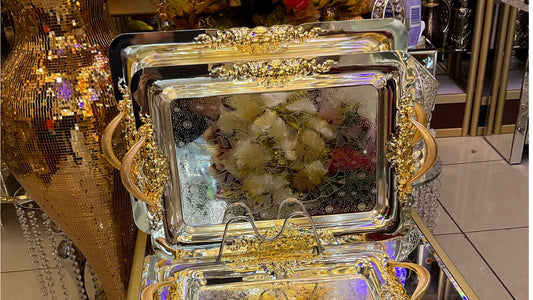 Rectangular tray, set of 3