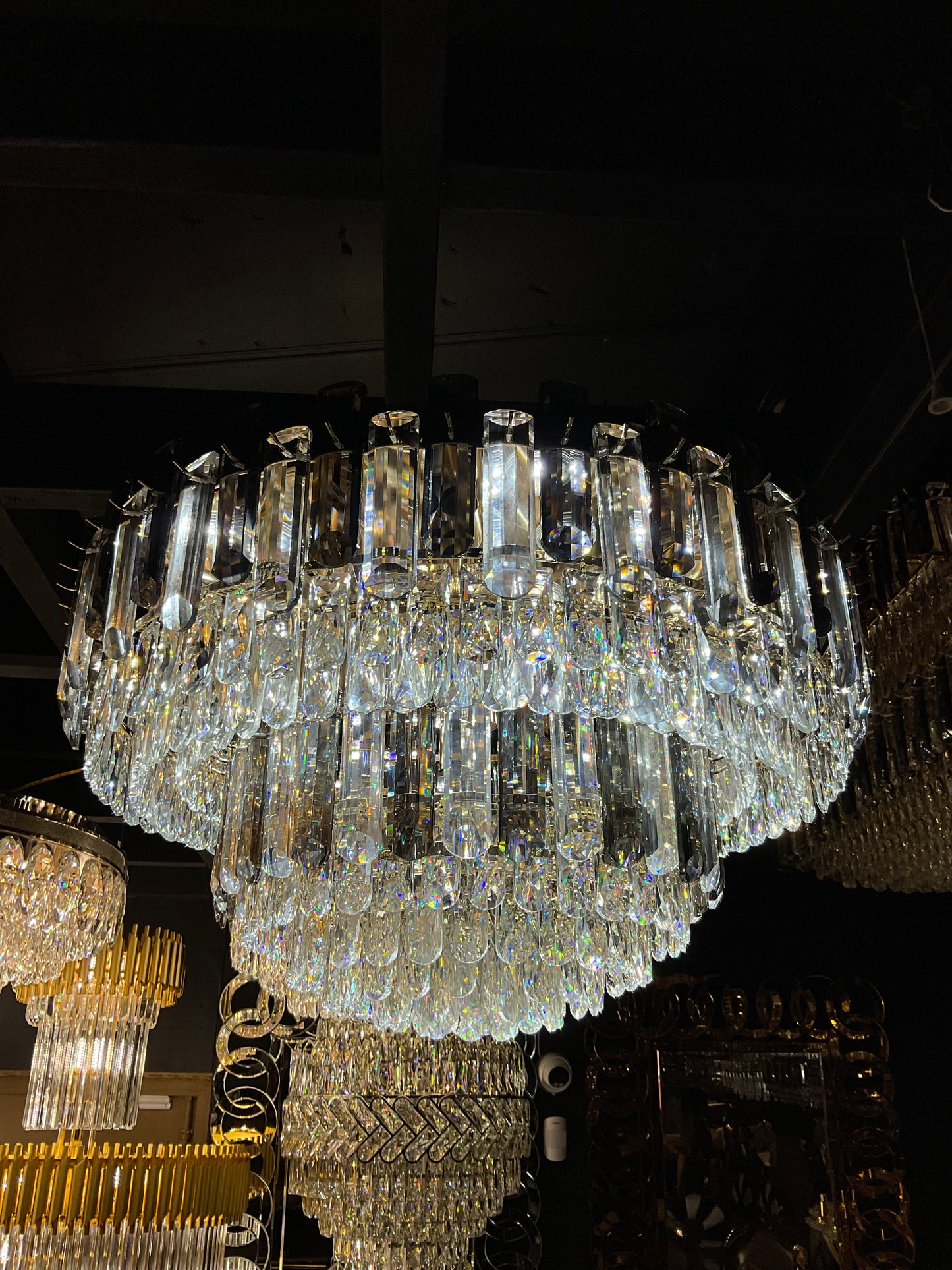 Flush mount chandelier (800D)
