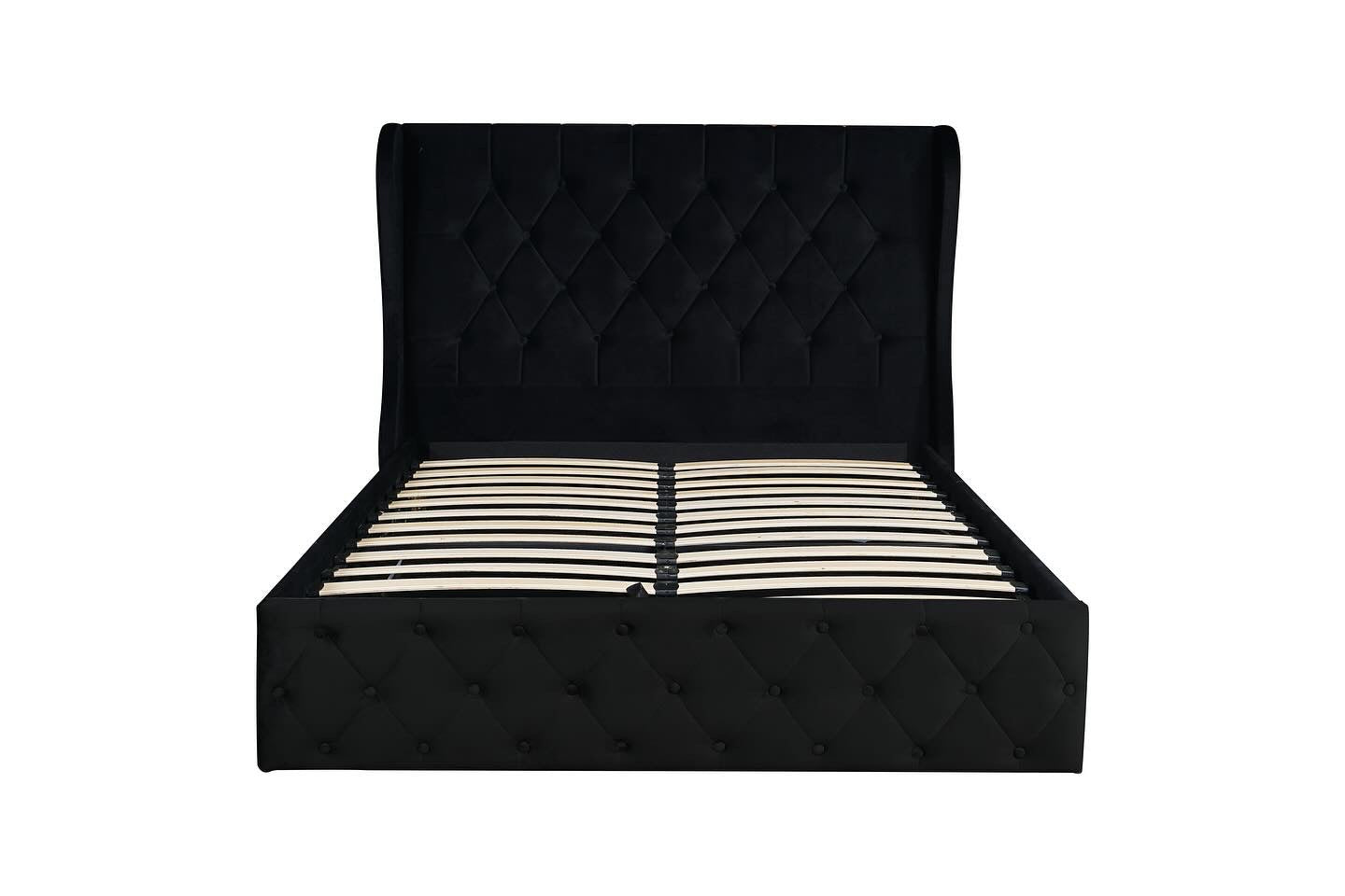 Lorena Velvet Storage double bed