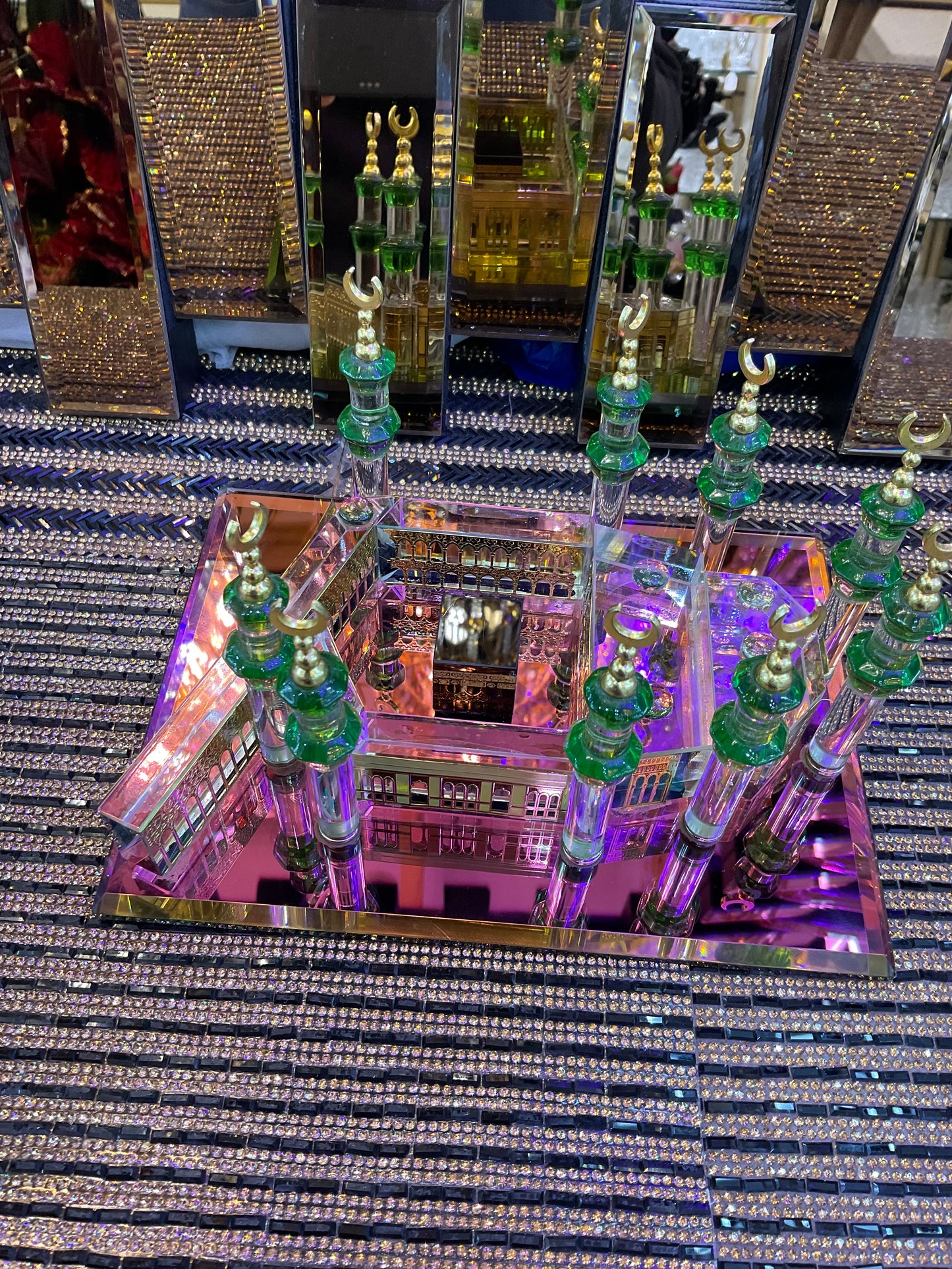 Islamic Gifts Crystal Makkah Mosque Buidling Model