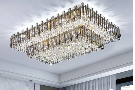 Flush mount chandelier