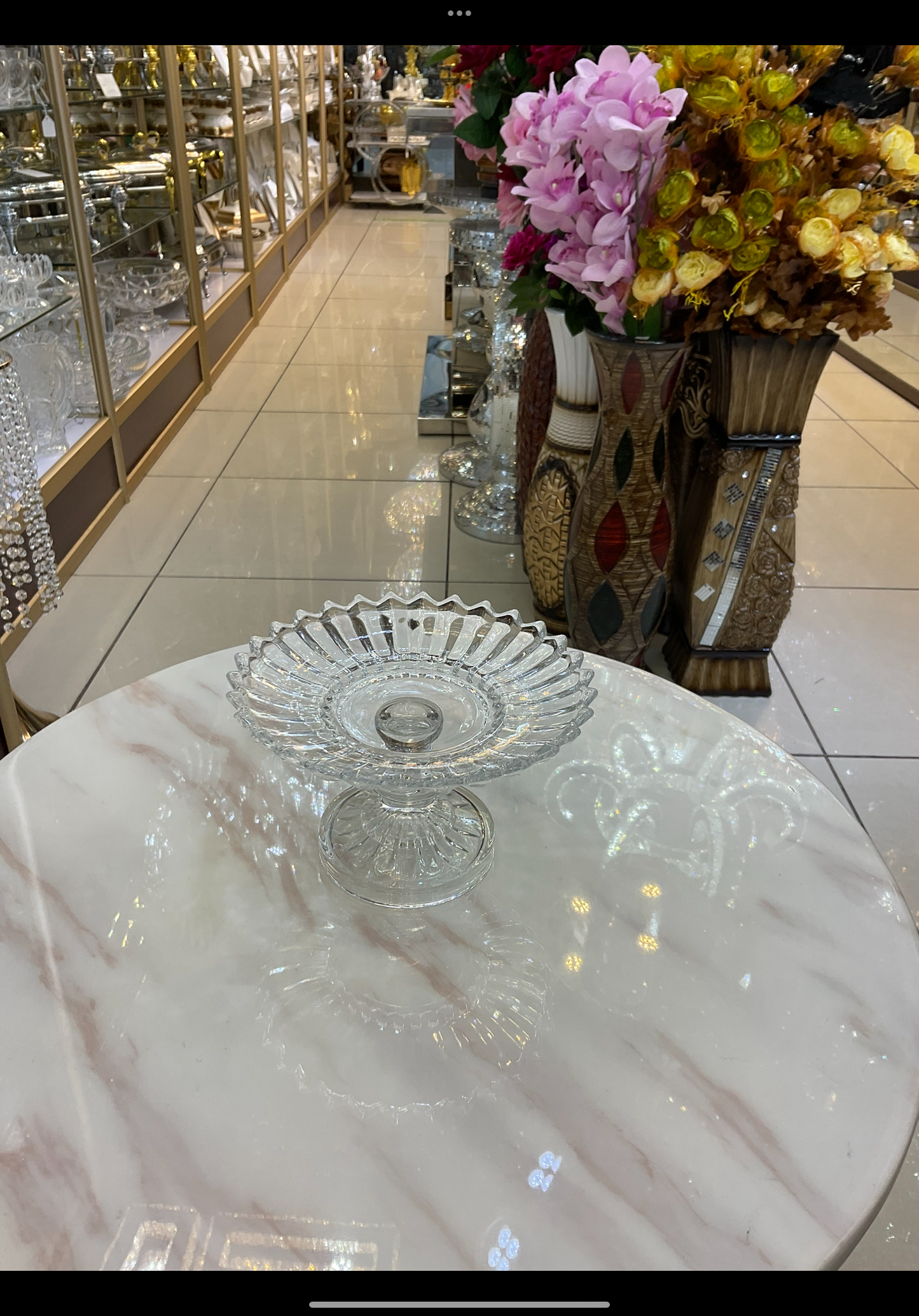 Vintage glass Sweetie cake stand