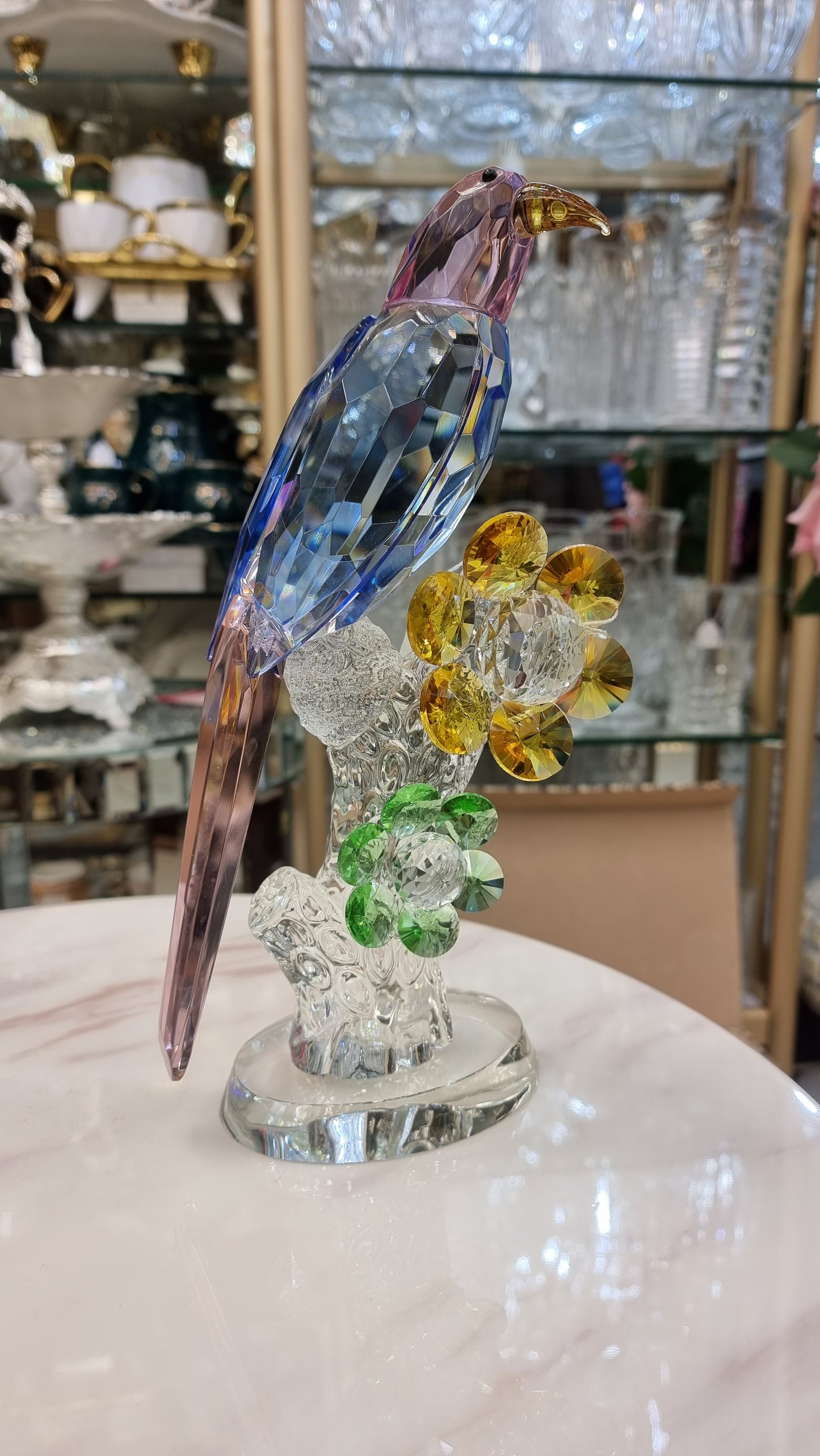 Crystal parrot home decore