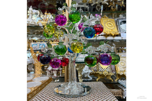 Crystal multi colour tree home decore