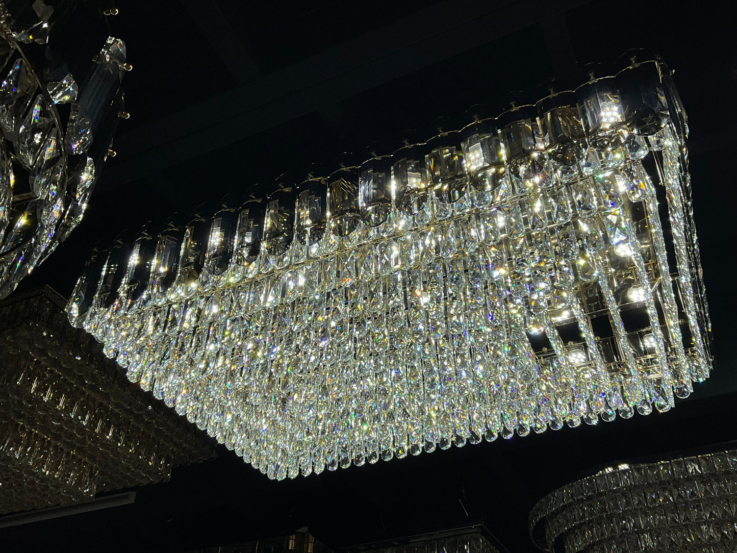 Flush mount chandelier