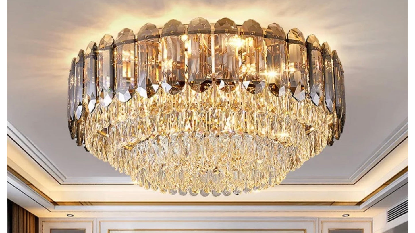 Flush mount chandelier (600D)