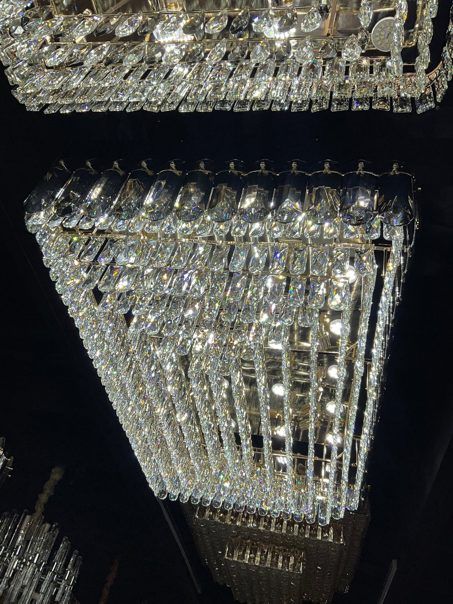 Flush mount chandelier